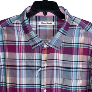 Tommy Bahama 3XLB Lazlo Cheers Check Shirt Multicolor Button‎ Front NWT